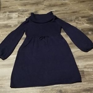 New Directions Navy Sweater Dress size L